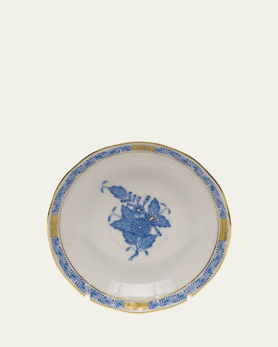 Chinese Bouquet Blue After Dinner Saucer